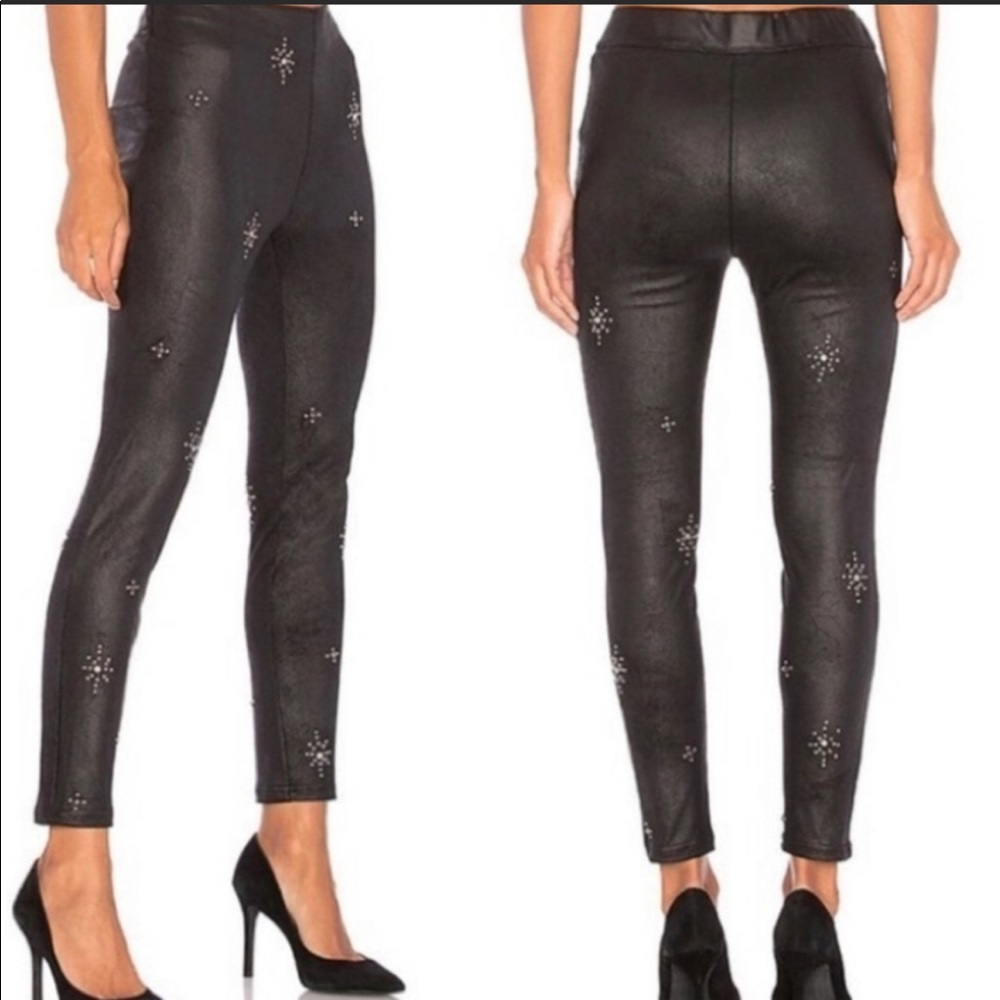Free People Vegan Embellished Skinny Pant